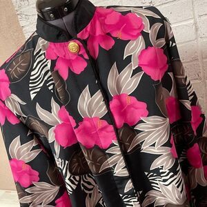 Vintage Joyce Floral Long Sleeve Blouse Plus 18